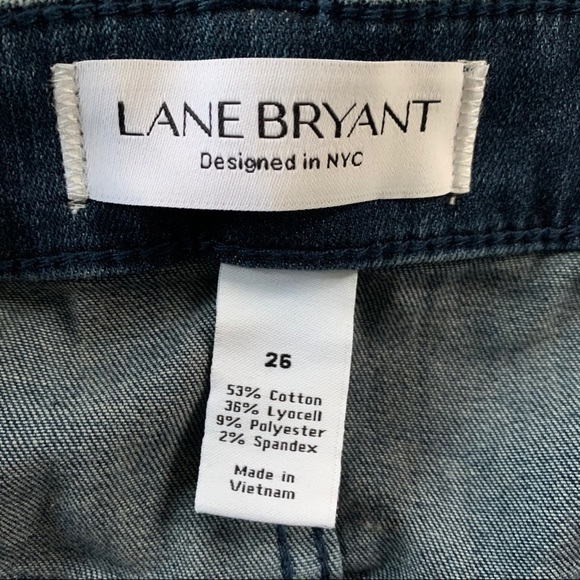 Lane Bryant Ruffle Hem Mid Rise Skinny NWT Size 26 - Picture 5 of 5